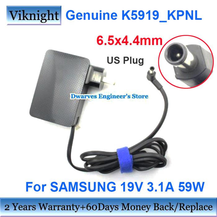 Genuine US 59W 19V 3.1A K5919_KPNL Monitor Adapter Charger For