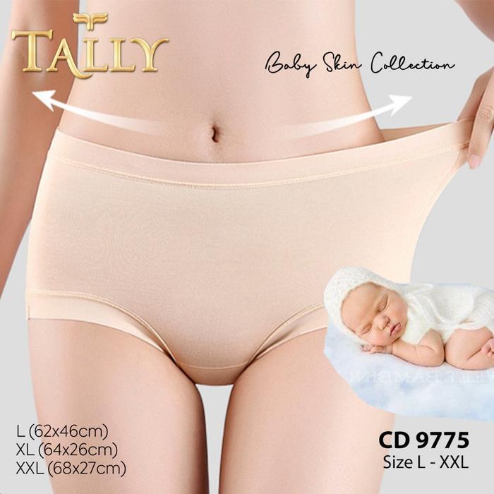 PREMIUM TALLY 9775 CD Celana Dalam Wanita | Bahan Katun Baby Skin | Fit to L - XXL