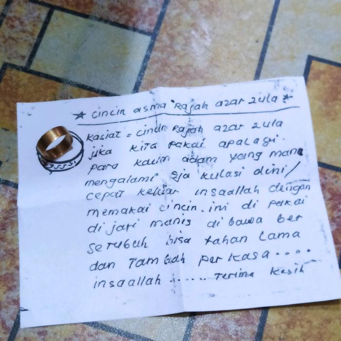 Cincin karya guru baihaqi