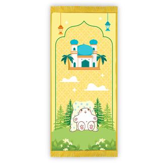 Sajadah Anak Karakter Marumofubiyori Kado Hadiah Ultah Souvenir Kelulusan Juara Naik Kelas Ulang Tah