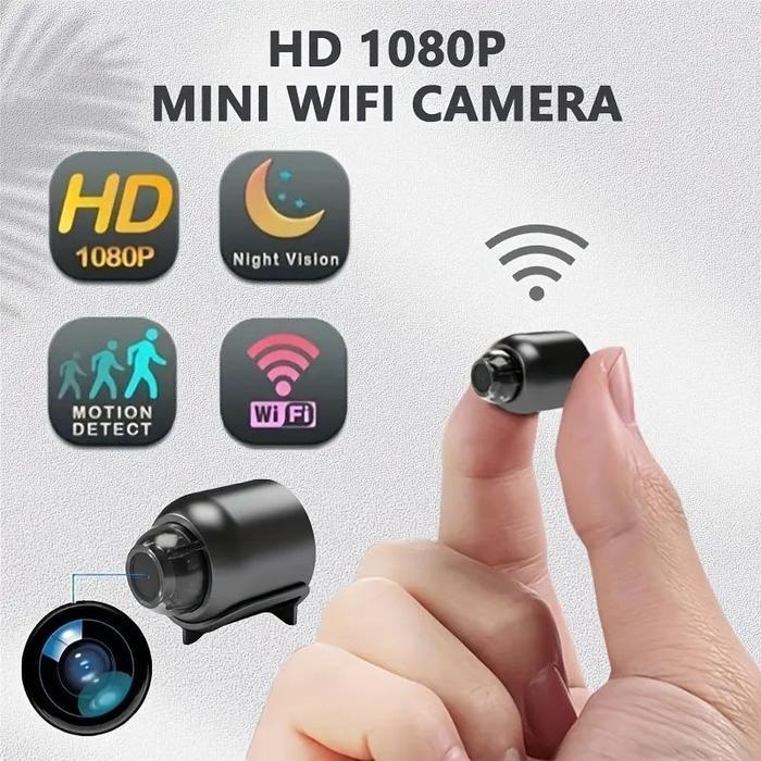 Kamera Keamanan WiFi Mini HD Premium untuk Rumah Pintar – CCTV Cerdas dengan Pemantauan Real-Time, P