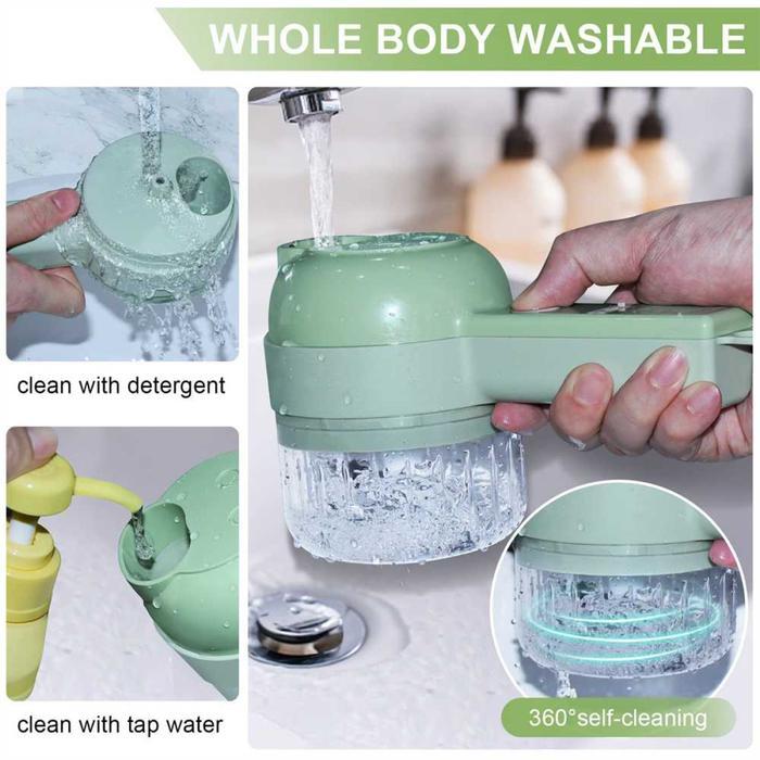 Food Chopper Portable 4 in 1 Electric Multifunctional KN754