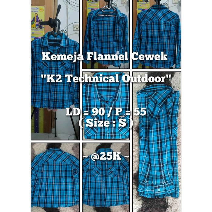 Kemeja Flannel Cewek "K2 Technical Outdoor" @25K