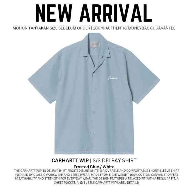 Carhartt WIP S/S Delray Shirt Kemeja Pria Pendek Original 100%