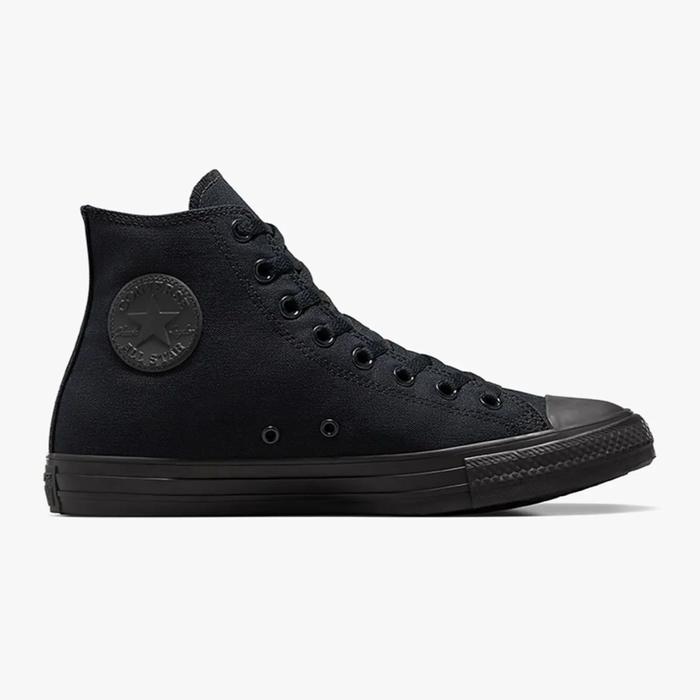 Converse Chuck Taylor All Star Hi 'Triple Black' 1Z588 Sepatu Sneakers Hitam Tinggi untuk Pria dan W