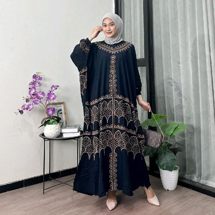 Gamis anisa jumbo rayon premium tebal adem nyaman wanita muslimah remaja dewasa panjang Dress syari 