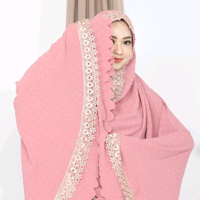 Ar-Rahman - Mukena Dewasa Rayon Crinkle Uragiri Airflow  Mukenah Motif Nyaman