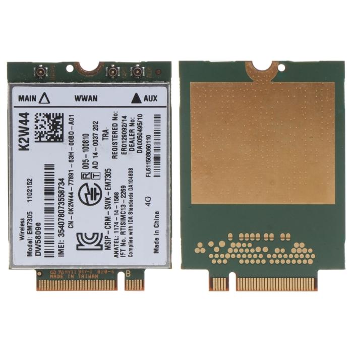 DW5809e Wireless EM7305 4G LTE WWAN M.2 NGFF Card Module For Dell3340