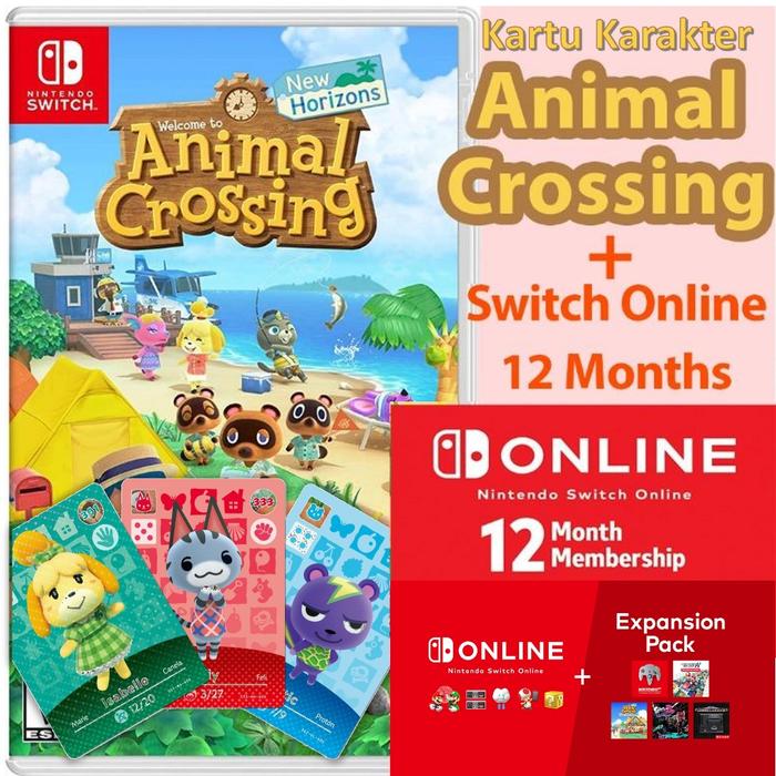 Kartu Animal Crossing Nintendo Online Card | +NSO Nintendo Switch Online
