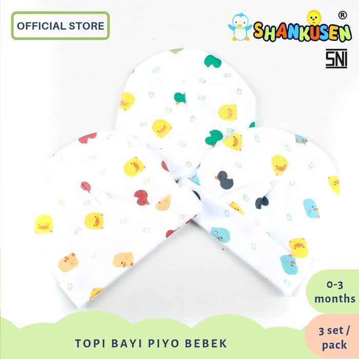 Topi Bayi Shankusen Piyo Bebek 3Pcs