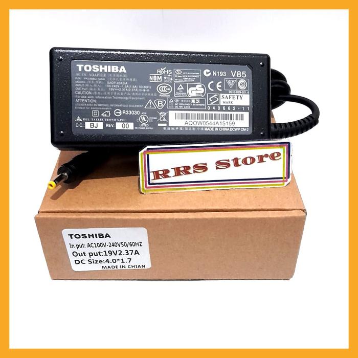 Adaptor Charger 19V 2.37A Toshiba Chromebook 2 CB35 CB30 CB35-B3330 CB35-B3340 CB35-C3300 CB35-C3350
