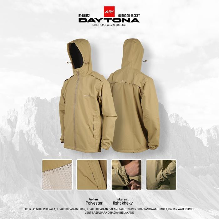 JACKET AREI 6112 AUTHENTIC DAYTONA AREI OUTDOOR GEAR - WINDBREAKER JACKET - ANTI AIR DAN ANGIN - JAK