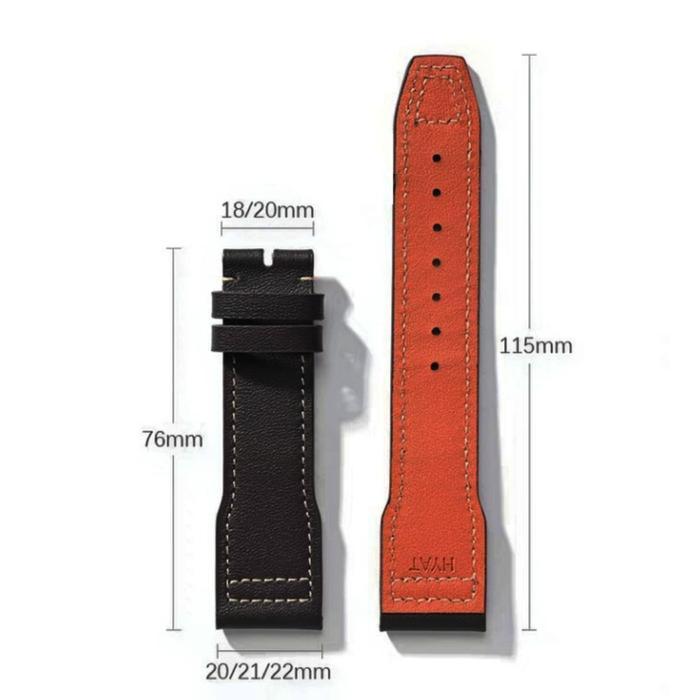 Tali Jam Tangan 21 MM Replacement Strap Leather IWC Pilot Mark 9011.21