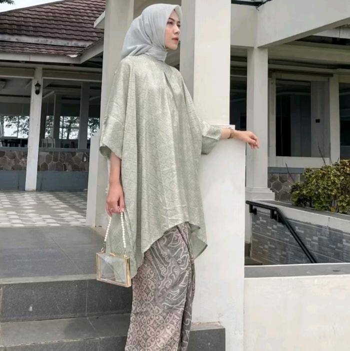 Tunik Viscos Kaftan Aruna Blouse Viscos Aneka Warna - Free Size - Katun, Lebaran, Panjang, Gamis, Wa
