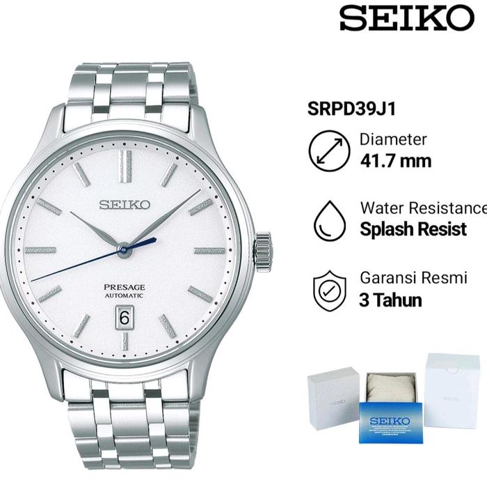 Seiko Presage SRPD39J1 Japanese Garden Automatic Jam Tangan Pria Original