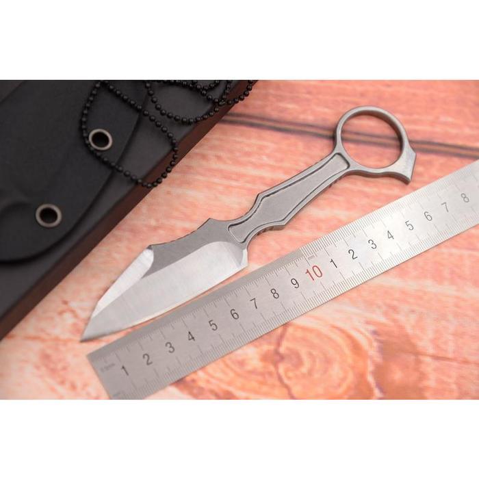 JUFULE Made GITFO KYDEX Sheath Fixed Blade Knife Hunting D2 Steel