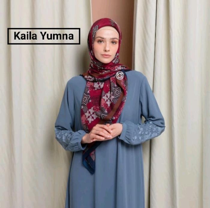 Elzatta Segi Empat Full Motif Kerudung Hijab Jilbab Kaila Yumna