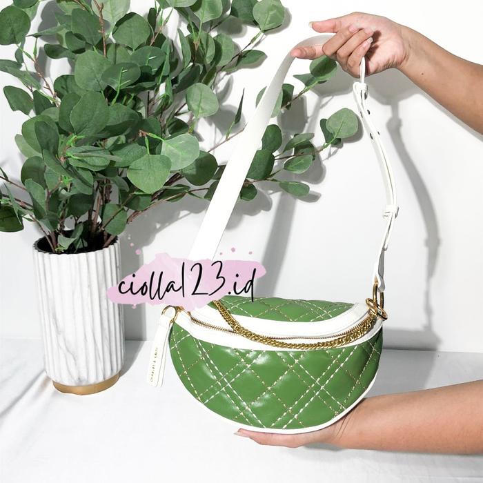 NEW CK465 WAISTBAG WANITA CK HALFMOON - SLINGBAG WAIST BAG