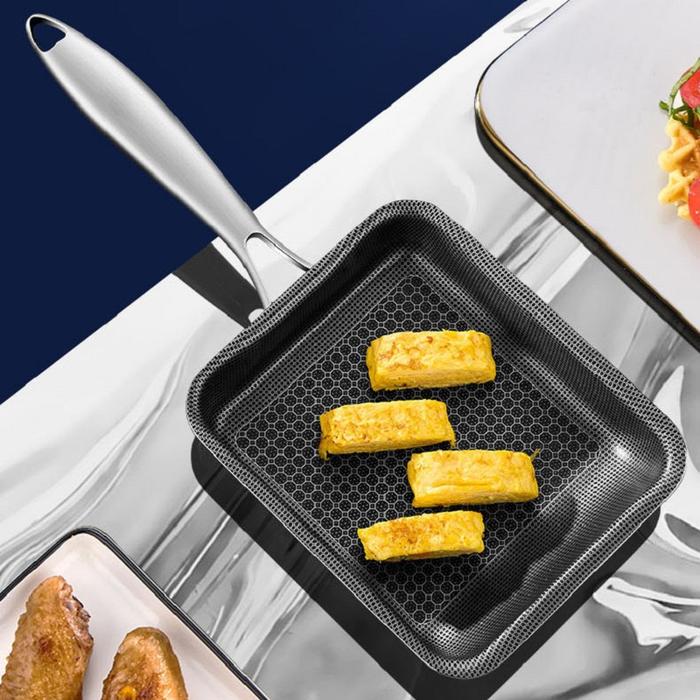 Tamagoyaki Fry Pan Stainless Steel Okja Roasting Pan Multipurpose