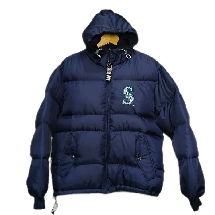 Jaket Gelembung Bulang MLB Navy size L fit XL