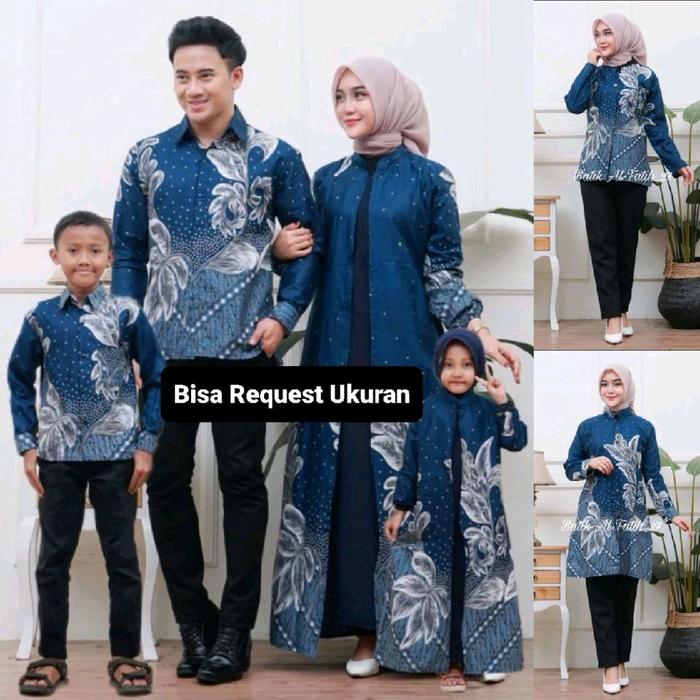 BAJU SERAGAM BATIK COUPLE GAMIS PASANGAN SARIMBIT KELUARGA CUSTOM ANAK & JUMBO / ATASAN KEMEJA PRIA 