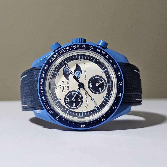 Omega x Swatch Mission to Earthphase Moonshine Gold