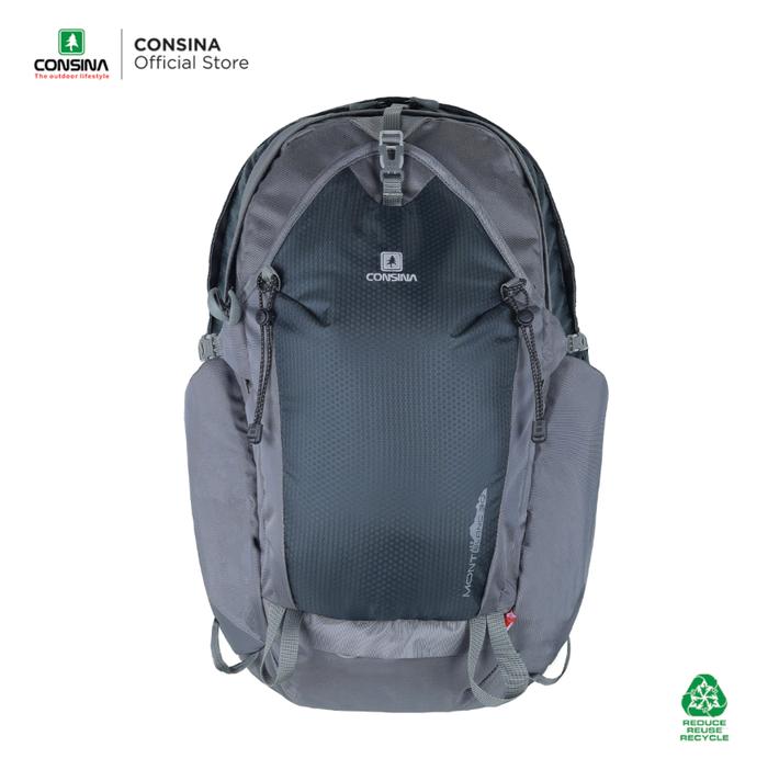 TAS RANSEL CONSINA MONT BLACK 30L - RANSEL PRIA WANITA - DAYPACK OUTDOOR COWO - TAS LAPTOP - MY ADVE