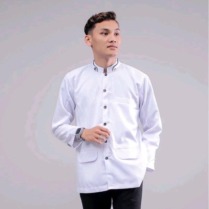 JASKO POLOS PRIA DEWASA LENGAN PANJANG Ukuran M L XL XXL Cocok untuk Sholat Beribadah Seragam Majeli