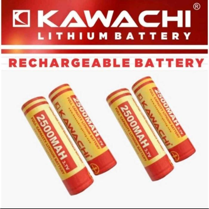 BATERAI /BATTERY LITHIUM KAWACHI 18650 2500MAH - RECHARGEABLE