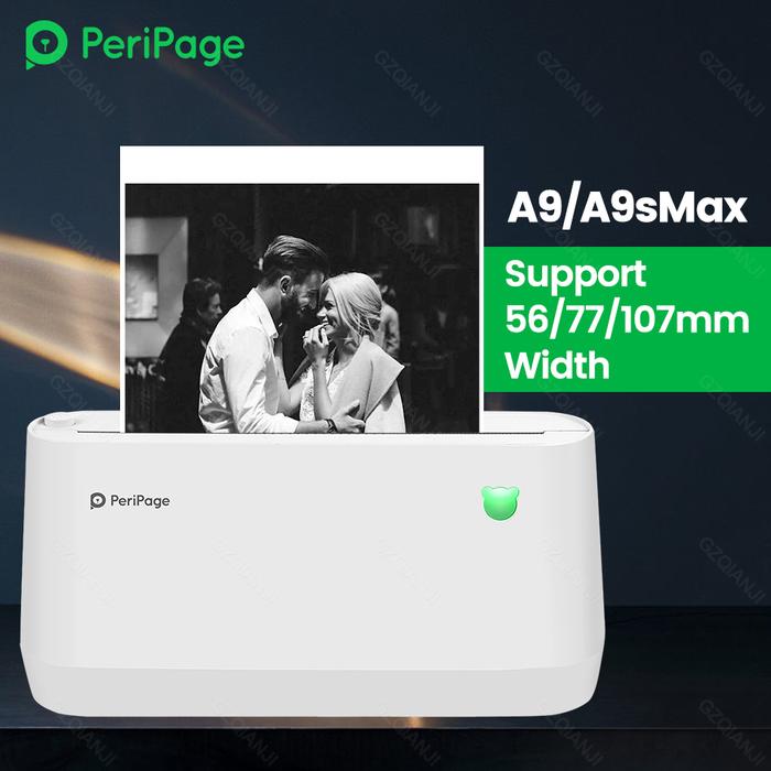 PeriPage A9s MAX Portable Photo Printer 304dpi Bluetooth Wireless