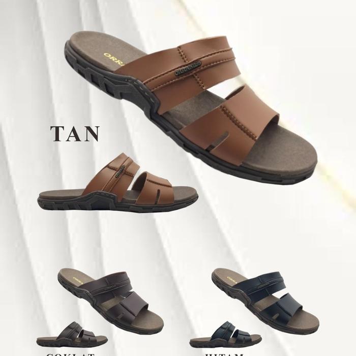 Orranil 8312 sandal pria dewasa Warna Coklat 39-43
