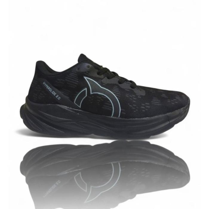 Sepatu Lari Pria Ortuseight Hyperglide 2.0 dan Hyperfuse 2.1 Warna Hitam