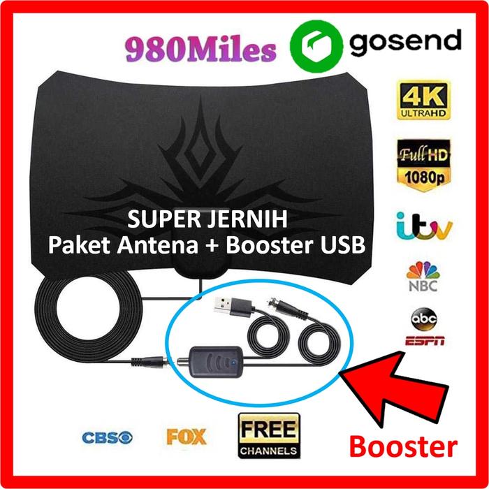 [COD] ANTENA Led TV INDOOR Led dalam ruangan TV Digital HD & Antenna Tabung indoor Super Jernih High