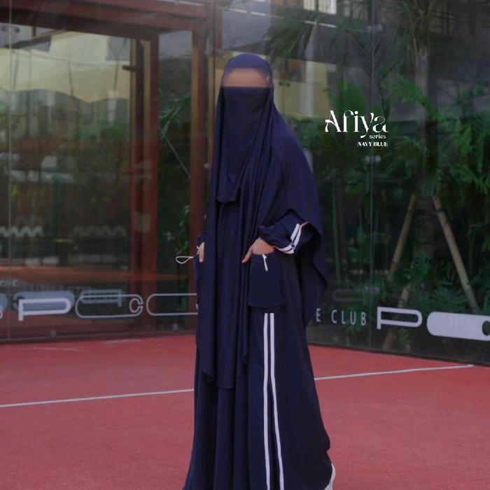 Afiya Gamis [NAVY BLUE] ALFI HURAIYAH