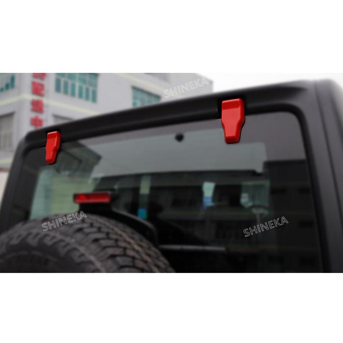 SHINEKA Penutup Dekorasi Engsel Kaca Kaca Kaca Belakang Mobil Stiker