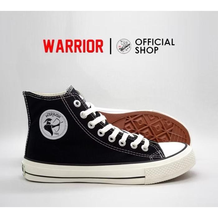 Warrior Sepatu Sekolah Warior Athena Tinggi Pendek Hitam Putih Size 37/43 Cod Official Shop