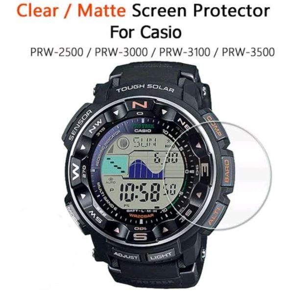 nnn tempered glass untuk CASIO PRW-2500 PRW-3000 PRW-3500 PRW-3100 PRW 2500 3000 3100 3500 TG anti g