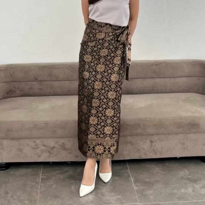 ROK LILIT SONGKET PALEMBANG BAWAHAN KEBAYA KAIN ROK SOBEK SAMPING Casual Tebal Panjang Semi Batik Wa