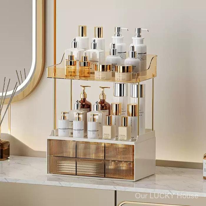 Rak Penyimpanan Kosmetik Baru 2025 Rak Parfum Rak Bumbu Rak Multi-Layer
