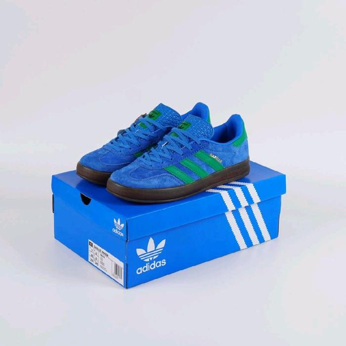Sepatu Adidas Gazelle Indoor Bern Blue Green