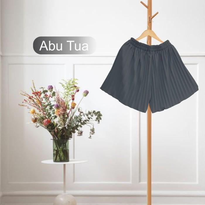 E✉IU CELANA PENDEK PLISKET PAYUNG PLEATED PANTS PEREMPUAN 123 4-6TH 310178 V♥KK