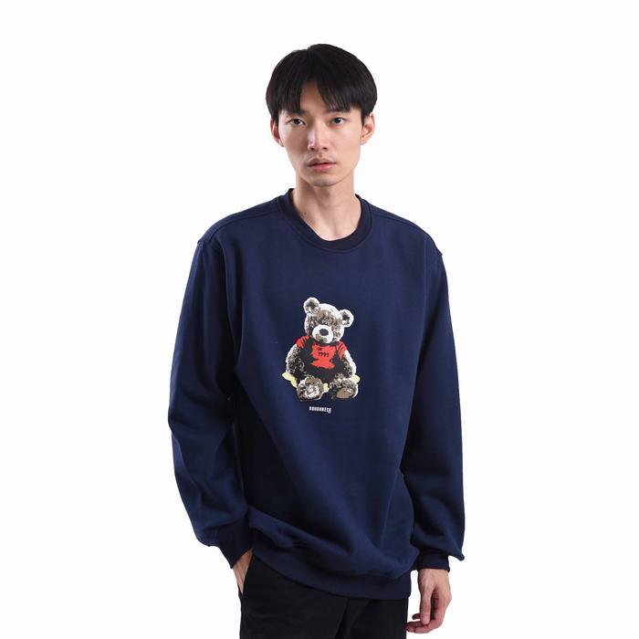Roughneck Ss187 Navy Kiddy Joy Crewneck -Gratisongkir