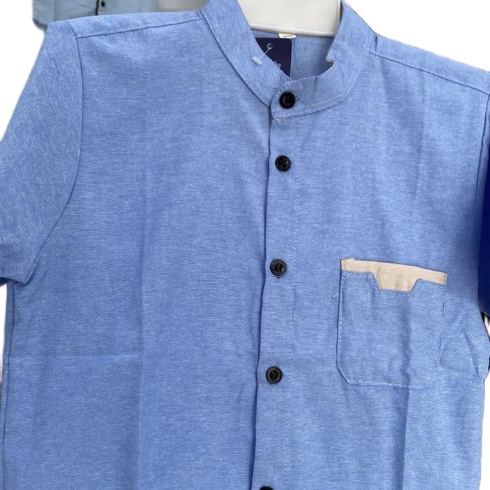 Kemeja anak cowok kiyosi biru