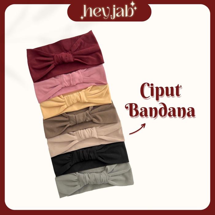 Hey.Jab | CIPUT BANDANA KAOS PREMIUM (Ciput Pita Kaos Nyaman, Dalaman Hijab Jilbab Kerudung, Inner B