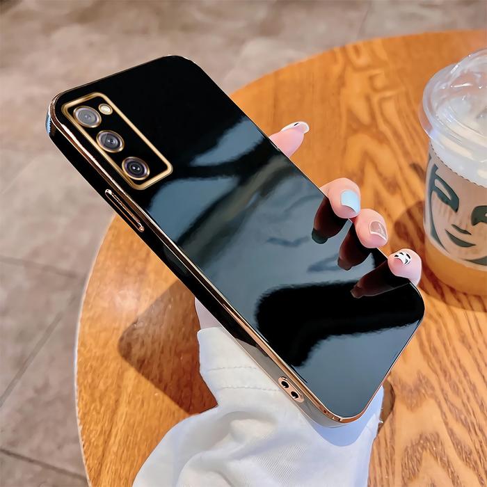 Untuk Samsung Galaxy S20 Plus S10 S20 Ultra S20 FE Luxury Plating TPU Softcase Back Cover Shockproof