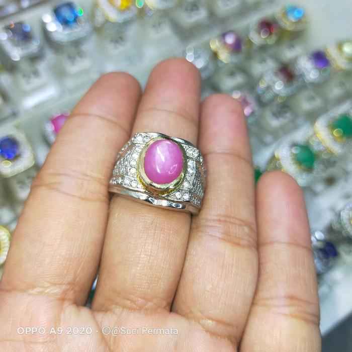 Batu Permata Ruby Burma Natural