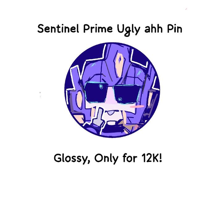 Transformers Sentinel Prime Ugly ahh Pin Aksesori untuk Tas/Kaos Fanmerch