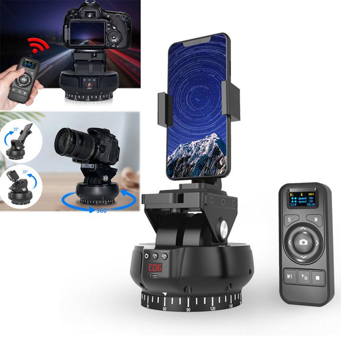 YT-1200 Auto Motorized 360 Panoramic Stabilizer Head Remote Control