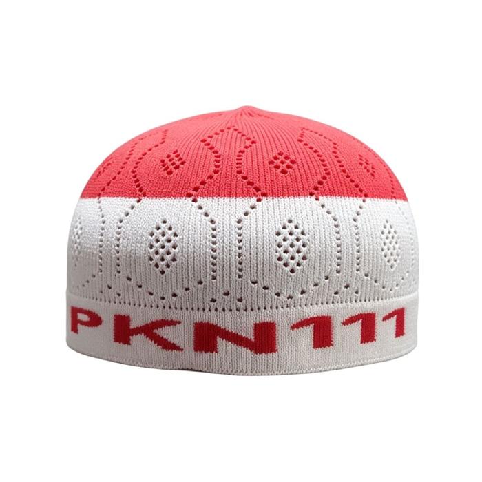 peci rajut merah putih PPKN 111.peci rajut premium.