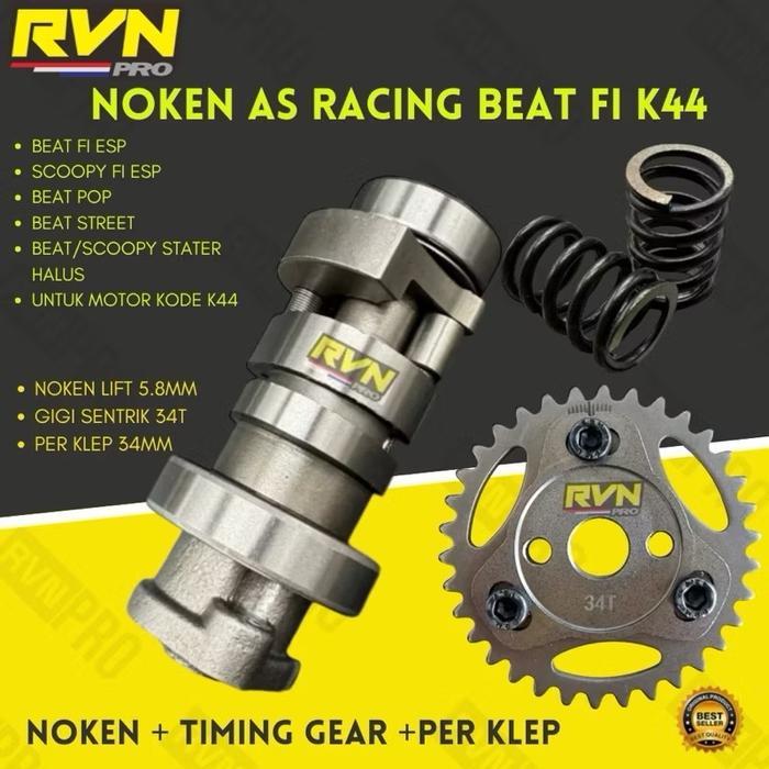PAKET NOKEN AS CAM RVN RACING RRA BEAT FI ESP SCOOPY FI ESP BEAT STREET BEAT POP K44 PLUS SENTRIK DA